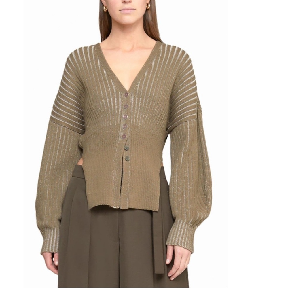 3.1 Philip Lim ribbed wool v-neck cardigan